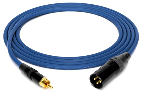 enoaudio Mogami 2534 Quad Professionel Studio Kabel | Neutrik Gold Cinch RCA - XLR male | HiFi, Blue, 3,0 m enoaudio Mogami 2534 Quad Professionel Studio Kabel | Neutrik Gold Cinch RCA - XLR male | HiFi, Blue, 3,0 m von enoaudio