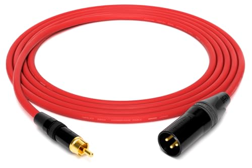 enoaudio Mogami 2534 Quad Professionel Studio Kabel | Neutrik Gold Cinch RCA - XLR male | HiFi, Red, 7,0 m enoaudio Mogami 2534 Quad Professionel Studio Kabel | Neutrik Gold Cinch RCA - XLR male | HiFi, Red, 7,0 m von enoaudio