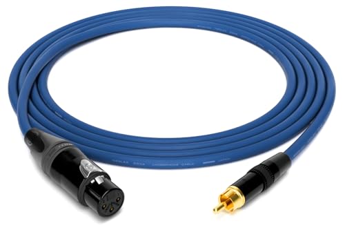 enoaudio Mogami 2534 Quad Professionel Studio Kabel | Neutrik Gold XLR female - Cinch RCA | HiFi, Blue, 1,5 m enoaudio Mogami 2534 Quad Professionel Studio Kabel | Neutrik Gold XLR female - Cinch RCA | HiFi, Blue, 1,5 m von enoaudio
