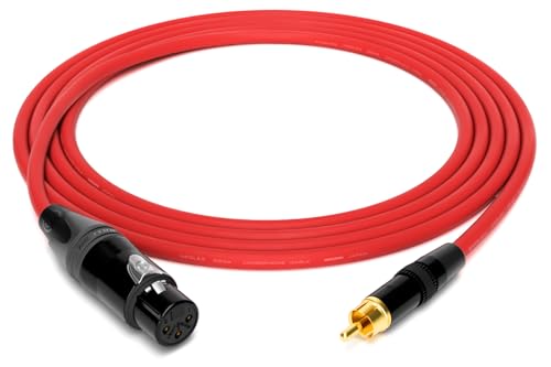 enoaudio Mogami 2534 Quad Professionel Studio Kabel | Neutrik Gold XLR female - Cinch RCA | HiFi, Red, 0,5 m enoaudio Mogami 2534 Quad Professionel Studio Kabel | Neutrik Gold XLR female - Cinch RCA | HiFi, Red, 0,5 m von enoaudio