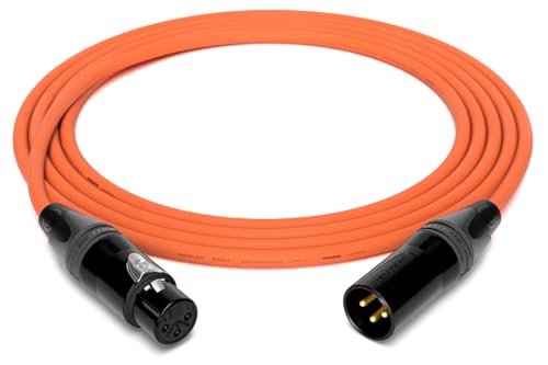 enoaudio Mogami 2534 Quad Professionel Studio Kabel Symmetrische Mikrofon | Neutrik Gold XLR female - XLR male | HiFi, Orange, 10 m enoaudio Mogami 2534 Quad Professionel Studio Kabel Symmetrische Mikrofon | Neutrik Gold XLR female - XLR male | HiFi, Orange, 10 m von enoaudio