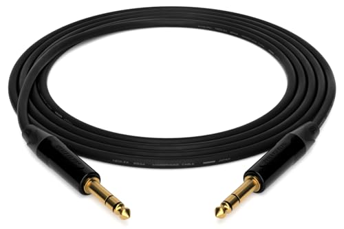 enoaudio Mogami 2534 Quad Professionel Studio Kabel Symmetrische | Neutrik Gold 6,3mm TRS klinke | HiFi, 0,5 m von enoaudio