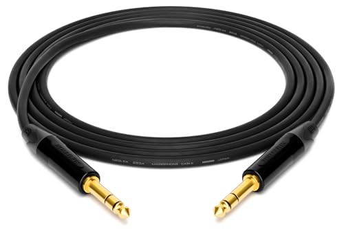 enoaudio Mogami 2534 Quad Professionel Studio Kabel Symmetrische | Neutrik Gold 6,3mm TRS klinke | HiFi, 0,5 m von enoaudio