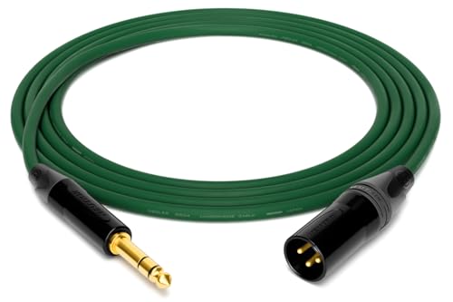 enoaudio Mogami 2534 Quad Professionel Studio Kabel Symmetrische | Neutrik Gold 6,3mm TRS klinke - XLR male | HiFi, Green, 7,0 m enoaudio Mogami 2534 Quad Professionel Studio Kabel Symmetrische | Neutrik Gold 6,3mm TRS klinke - XLR male | HiFi, Green, 7,0 m von enoaudio