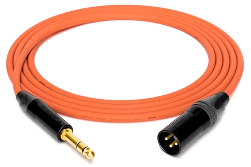 enoaudio Mogami 2534 Quad Professionel Studio Kabel Symmetrische | Neutrik Gold 6,3mm TRS klinke - XLR male | HiFi, Orange, 3,0 m enoaudio Mogami 2534 Quad Professionel Studio Kabel Symmetrische | Neutrik Gold 6,3mm TRS klinke - XLR male | HiFi, Orange, 3,0 m von enoaudio