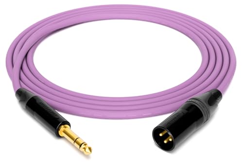 enoaudio Mogami 2534 Quad Professionel Studio Kabel Symmetrische | Neutrik Gold 6,3mm TRS klinke - XLR male | HiFi, Purple, 7,0 m enoaudio Mogami 2534 Quad Professionel Studio Kabel Symmetrische | Neutrik Gold 6,3mm TRS klinke - XLR male | HiFi, Purple, 7,0 m von enoaudio
