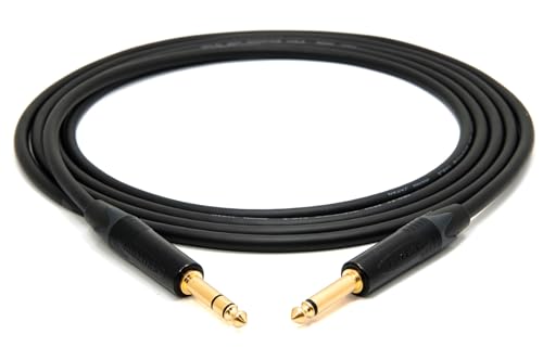 enoaudio Mogami 2534 Quad Unsymmetrische - Symmetrische Kabel | Neutrik Gold 6,3mm TS klinke - 6,3mm TRS klinke, 2,0 m von enoaudio