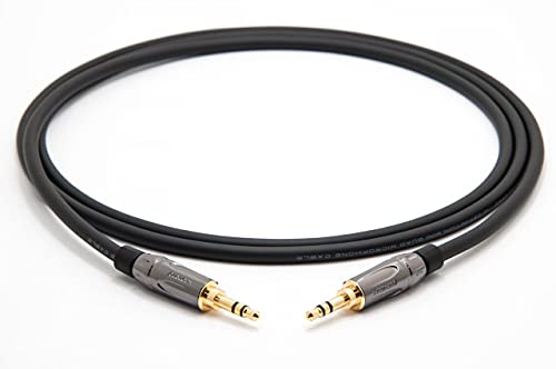 enoaudio Mogami 2893 Quad HiFi Audio Miniklinke Kabel | Amphenol Gold 3,5 mm Stereo-Klinke (Miniklinke), 0,5 m von enoaudio