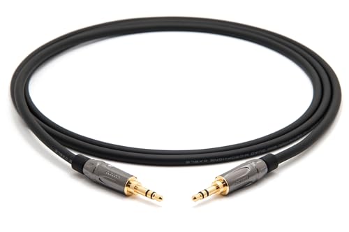 enoaudio Mogami 2893 Quad HiFi Audio Miniklinke Kabel | Amphenol Gold 3,5 mm Stereo-Klinke (Miniklinke), 2,0 m von enoaudio