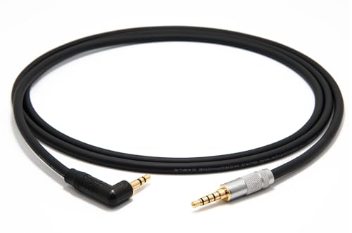 enoaudio Mogami 2893 Quad HiFi Kopfhörer Kabel für SONY MDR-1A | Neutrik Gold 3,5mm Miniklinke 3pole - 3,5mm Miniklinke 4pole, 1,0 m von enoaudio