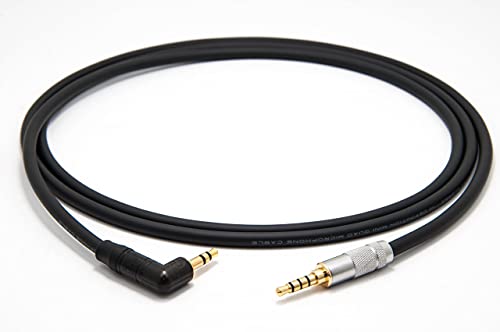 enoaudio Mogami 2893 Quad HiFi Kopfhörer Kabel für SONY MDR-1A | Neutrik Gold 3,5mm Miniklinke 3pole - 3,5mm Miniklinke 4pole, 1,0 m von enoaudio