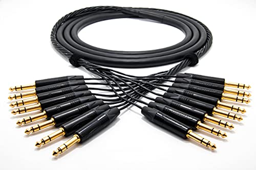 enoaudio Mogami 2932 8 Multicore Analog Kabel | Neutrik Gold 6,3mm TRS klinke | HiFi, 2,0 m von enoaudio