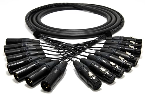 enoaudio Mogami 2932 8 Multicore Analog Kabel | Neutrik Gold XLR male - Neutrik XLR female | HiFi, 1,0 m von enoaudio