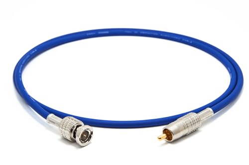 enoaudio Mogami 2964 High-Definition Digital Koaxial Kabel 75 Ohm | Canare Gold Cinch RCA - BNC | HiFi, 5,0 m von enoaudio