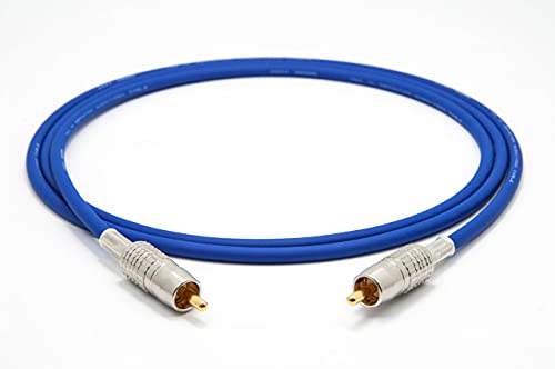 enoaudio Mogami 2964 High-Definition Digital Koaxial Kabel 75 Ohm S/PDIF | Canare Gold Cinch RCA | HiFi, 2,0 m von enoaudio