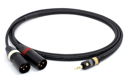 enoaudio Mogami 3106 Mikrofonkabel Stereo, HiFi Y-Audiokabel | VIABLUE 24k Gold T6S Klinkenstecker 3,5mm Stereo - Neutrik Gold XLR male, 3,0 m enoaudio Mogami 3106 Mikrofonkabel Stereo, HiFi Y-Audiokabel | VIABLUE 24k Gold T6S Klinkenstecker 3,5mm Stereo - Neutrik Gold XLR male, 3,0 m von enoaudio