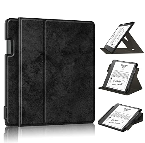 Enoxboo Schutzhülle mit Stiftschlitz für Kindle Scribe, Erschienen 2022, Faltbare Standhülle, Unterstützt 360°-Drehung, mit Automatischer Wake-Sleep-Funktion von enoxboo