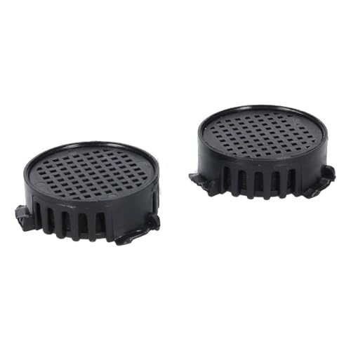 ensipart Aktivkohlefilter für KühlGefrierKombination kompatibel mit Liebherr 9881116 runde Luftfilter Set aus 2 Kohlefiltern von ensipart