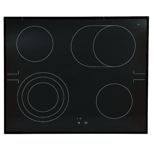 ensipart Ersatzglas für Kochfeld kompatibel mit AEG 561301511/3 5613015113 Glaskeramikplatte für Kochfeld Herd von ensipart