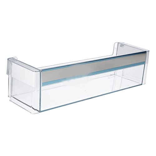 ensipart Flaschenabsteller kompatibel/Ersatz wie Bosch 00747540 Türfach unten für Kühlschrank transparentes Abstellfach unten 411x100x115 mm von ensipart