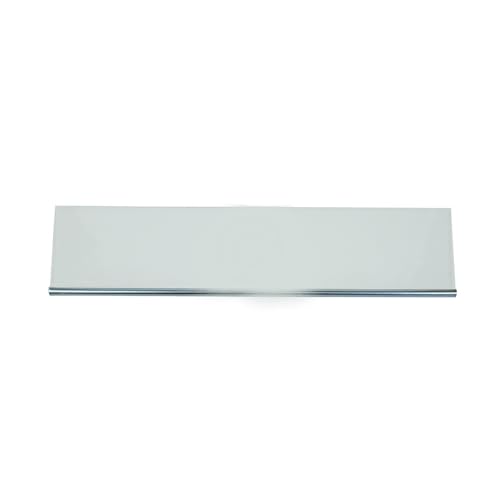 ensipart Glasboden für Türfach in Kühlschrank kompatibel mit/Ersatz wie Liebherr 9192656 Abstellplatte mit silberner Zierleiste vorne von ensipart