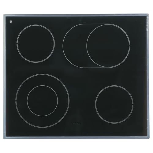 ensipart Glaskeramikplatte für Kochfeld kompatibel mit/Ersatz wie gorenje 480791 Ersatzglasplatte mit Rahmen in silber für Kochfeld ensipart Glaskeramikplatte für Kochfeld kompatibel mit/Ersatz wie gorenje 480791 Ersatzglasplatte mit Rahmen in silber für Kochfeld von ensipart