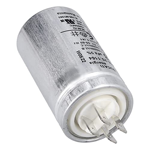 ensipart Kondensator kompatibel/Ersatz wie smeg 811770036 Betriebskondensator 8 µF und 450 V mit Steckanschluss für Geschirrspülmaschine von ensipart