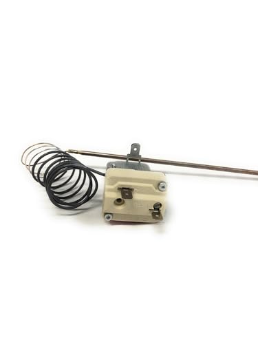 ensipart Thermostat für Pizzaofen kompatibel wie/Ersatz mit EGO 55.19082.805 Backofenthermostat 1-polig für Plancha-Grills, Pizzaöfen etc. 85-450°C von ensipart