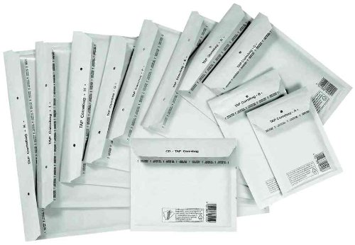 Luftpolster-Briefumschläge, Produktreihe: Pro, C/3, Format 140 x 215 mm, Weiß weiß von enveloppebulle