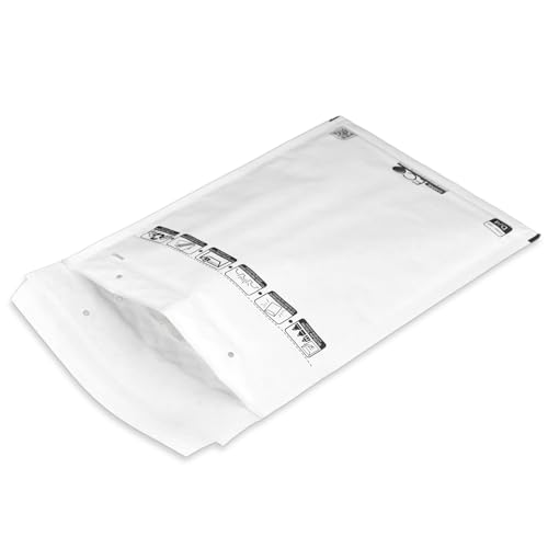 Luftpolsterumschläge, Eco, D/4, Weiß, 100 Stück von enveloppebulle
