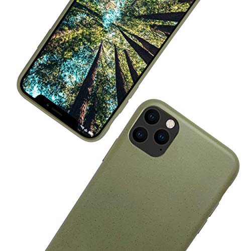 eplanita Bio Case iPhone 11 Pro Hülle, Biologisch abbaubar und Kompostierbar Pflanzenfaser und weiche TPU, Drop-Schutz-Abdeckung, Umweltfreundlich Null Müll (Khaki, iPhone 11 Pro) von eplanita