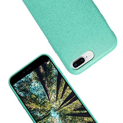 eplanita Bio Case iPhone 7/8/SE 2020 2022 Hülle, Biologisch abbaubar Pflanzenfaser und weiche TPU, Drop-Schutz-Abdeckung, Umweltfreundlich Null Müll (Minze, iPhone 7/8/SE 2020 2022) von eplanita