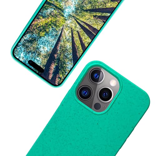 eplanita Bio iPhone 16 Pro Hülle, Pflanzenfaser, Fallschutz Cover, Langlebig und Nachhaltig (Minze, iPhone 16 Pro) von eplanita