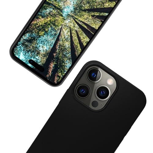 eplanita Bio iPhone 16 Pro Max Hülle, Pflanzenfaser, Fallschutz Cover, Langlebig und Nachhaltig (Schwarz, iPhone 16 Pro Max) von eplanita