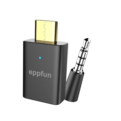 eppfun LE Audio USB C Bluetooth 5.4 Audio Transmitter Adapter für PS5/PC/Xbox/Switch/Android mit APTX Adaptive APTX Low Latency LC3 für PS5/Switch/PC/Mac von eppfun
