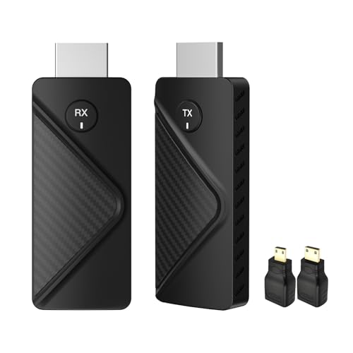 eppfun Wireless HDMI Transmitter and Receiver, 1080P HD Funkübertragung HDMI Dongle, Wireless Extender für Streaming Video und Audio vom Laptop/PC zum Monitor Projektor TV eppfun Wireless HDMI Transmitter and Receiver, 1080P HD Funkübertragung HDMI Dongle, Wireless Extender für Streaming Video und Audio vom Laptop/PC zum Monitor Projektor TV von eppfun