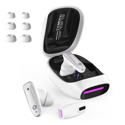 eppfun In-Ear Gaming Kopfhörer, Bluetooth 5.2 Kopfhörer für Meta Quest 3 2/Pico 4 VR/PS5/Switch, 30ms niedrige Latenz Gaming Earbuds mit 2,4 GHz USB-C Dongle von eppfun