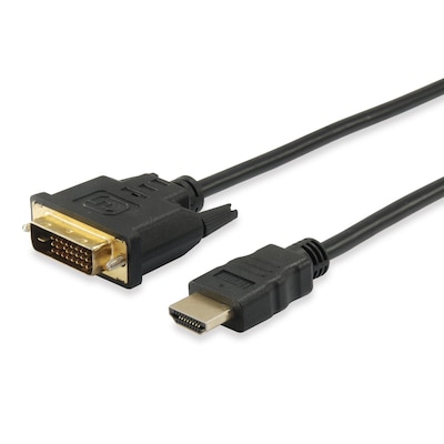 EQUIP 119322 HDMI ZU DVI-D Single Link Adapter Kabel, Stecker / Stecker, 2.0m von equip