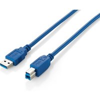 EQUIP 128291 USB 3.0 A auf B Kabel, M/M, 1.0m , Blue von equip