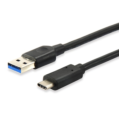 EQUIP 128345 USB 3.2 Gen 1 C auf A Kabel, M/M, 0.5m, 5Gbps, Schwarz von equip