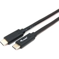 EQUIP 128346 USB 3.2 Gen 1 C auf C Kabel, M/M,  1.0m, PD 60W, 5Gbps, Schwarz von equip