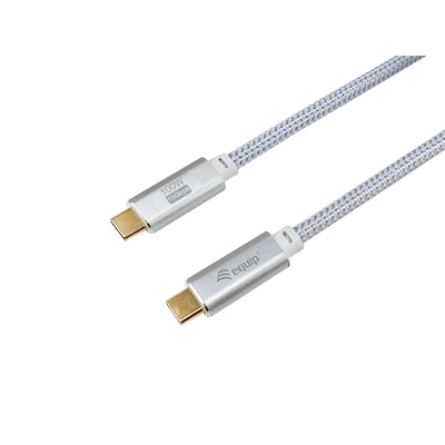 EQUIP 128358 USB 3.2 Gen 2 C-auf-C-Kabel 2,0m PD100W 4K/60Hz 10Gbps, Weiß EQUIP 128358 USB 3.2 Gen 2 C-auf-C-Kabel 2,0m PD100W 4K/60Hz 10Gbps, Weiß von equip