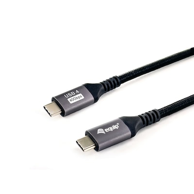 EQUIP 128381 USB 4 Gen 3 C-auf-C-Kabel, M/M, 1,2m, PD3.1 240W, 8K/60Hz, 40Gbps von equip