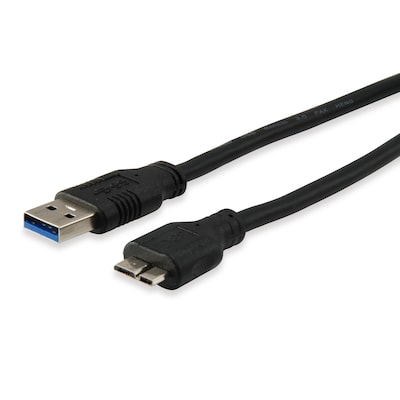 EQUIP 128397 USB 3.0 A auf Micro-B Kabel, M/M,  1.8m, 5Gbps, Schwarz von equip