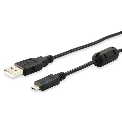 EQUIP 128596 USB 2.0 A auf Micro-B Kabel, 1.0m , Black von equip