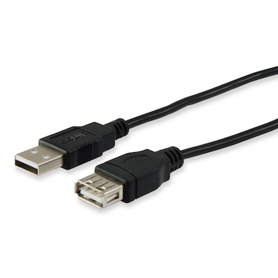 EQUIP 128852 USB 2.0 A auf A Verlängerungskabel 5.0m , Schwarz von equip