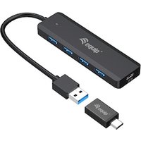 EQUIP 128959 4-Port-USB-3.2 Gen 1-Hub und Adapter für USB-C von equip