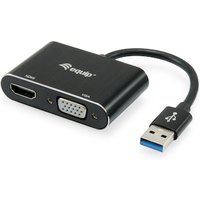 EQUIP 133386 USB 3.0 auf HDMI/VGA Adapter von equip