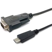 EQUIP 133392 USB-C auf Serial (DB9) Kabel, M/M, 1.5m von equip