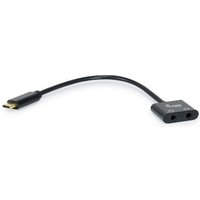 EQUIP 133469 USB C auf  Dual 3,5 mm Kopfhörer DAC Adapter von equip